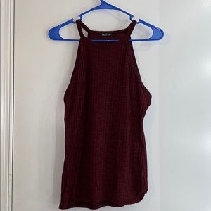 Red fitted top
